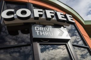Coffee storefront channel letters
